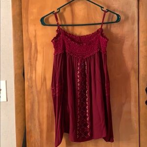 Maurices burgundy blouse